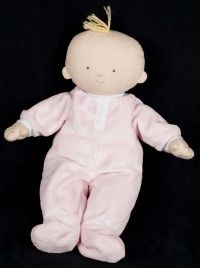 Pottery Barn Kids Baby Girl Doll Pink Body Plush